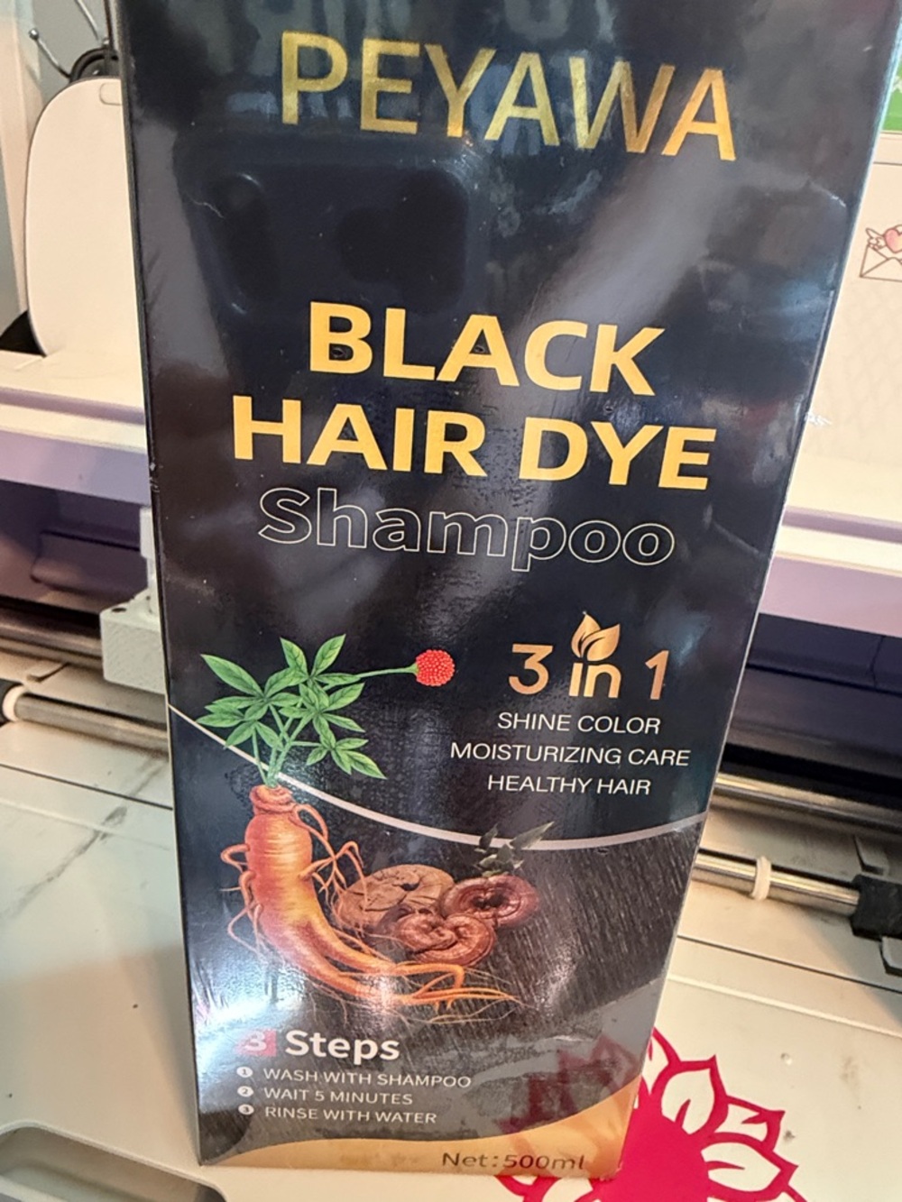 Black Hair Dye Shampoo - Black